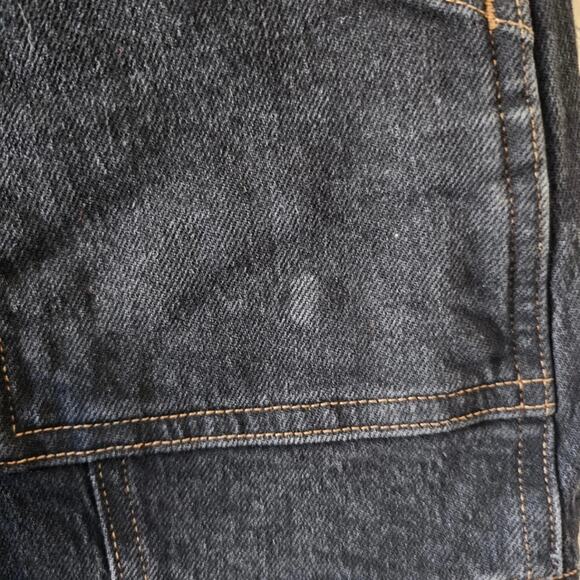 NWT Madewell The Perfect Vintage Mid-Length Cargo Jean Short in Shamp Wash - Picture 5 of 9